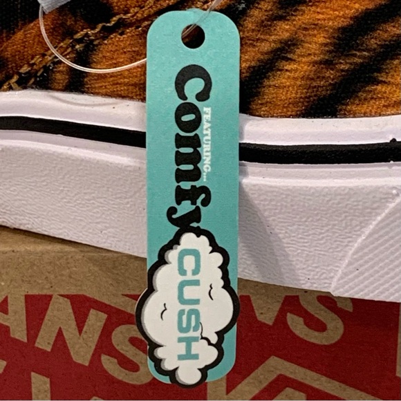 [BRAND NEW] VANS COMFYCUSH SLIP-ON TIGER PRINT WOMENS SHOES SIZE 5.5 SNEAKERS - Picture 10 of 11